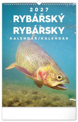 Kalendář nástěnný Rybářský – Rybársky CZ/SK 2027, 33cm x 46cm, PGN-36862-L