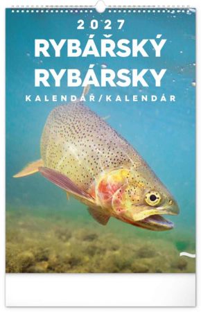 Kalendář nástěnný Rybářský – Rybársky CZ/SK 2027, 33cm x 46cm, PGN-36862-L