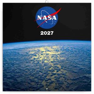 Kalendář nástěnný poznámkový NASA 2027, 30cm x 30cm, PGP-36334-V