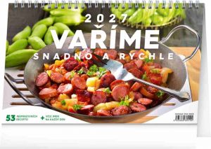 Kalendář stolní Vaříme snadno a rychle 2027, 23,1cm x 14,5cm, PGS-36919