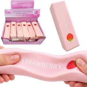 Squishy Mačkací antistresová natahovací guma Strawberry butter