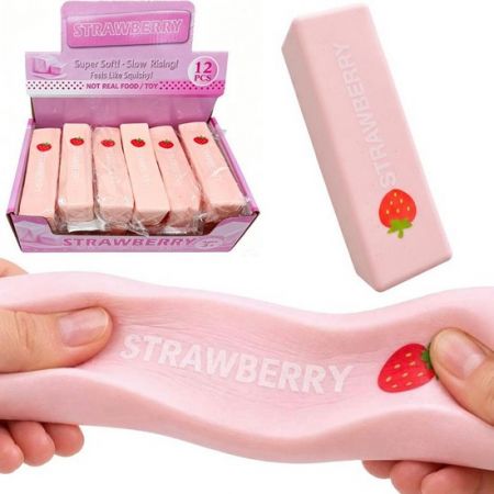 Squishy Mačkací antistresová natahovací guma Strawberry butter
