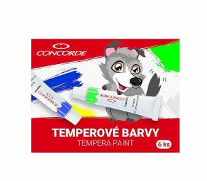 Temperové barvy CONCORDE 6ks, 12ml