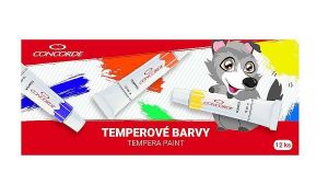 Temperové barvy CONCORDE 12ks, 12ml