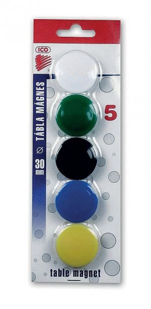 Magnety ICO 30mm, 5 ks, blistr
