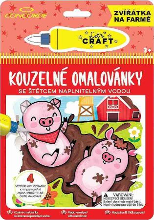 Kouzelné omalovánky CONCORDE, Zvířátka na farmě