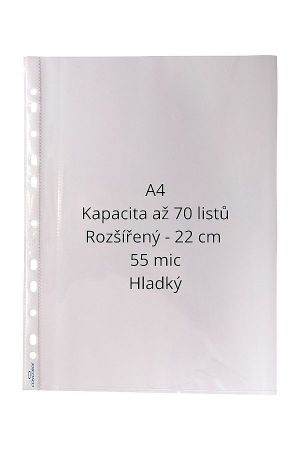 Prospektový obal CONCORDE A4, 55mic, 100ks, hladký