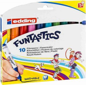 Dětské fixy EDDING Funtastics 14, sada 10 barev pro menší děti