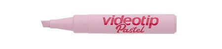 Zvýrazňovač ICO Videotip pastelový, pastel růžová