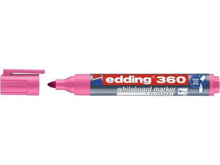 Popisovač EDDING 360 na bílé tabule, růžový