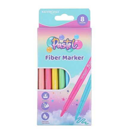 Popisovače KEYROAD pastelové 8ks