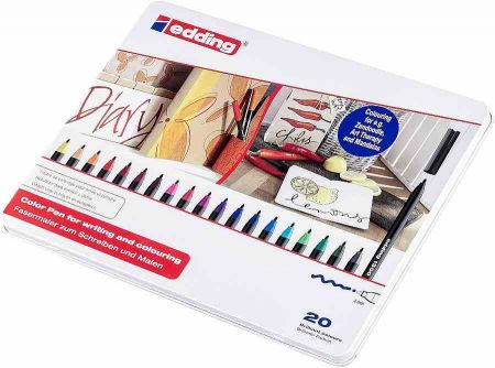 Fixy EDDING 1300, sada 20 ks, kov. krabička