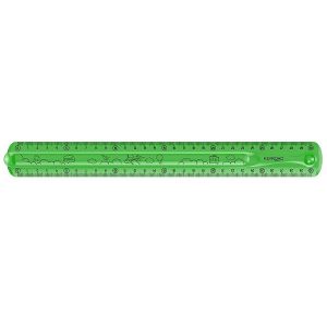 Pravítko KEYROAD Flexi, 30cm, zelené