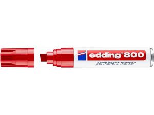 Permanentní popisovač EDDING 800, červený