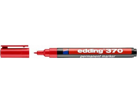 Permanentní popisovač EDDING 370, červený