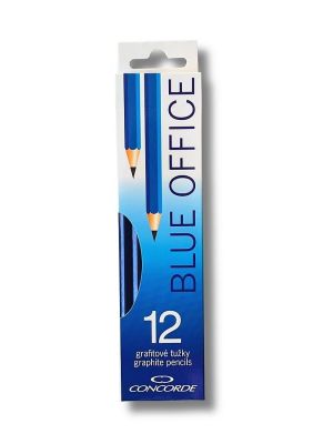 Grafitové tužky CONCORDE Blue Office č. 1 /2B/, 12ks
