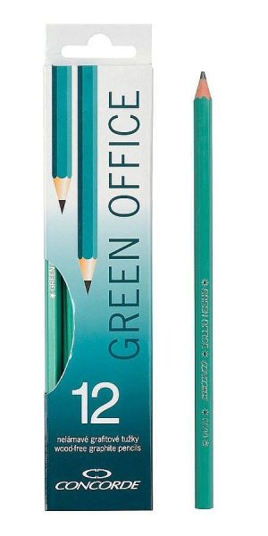 Grafitové tužky CONCORDE Green Office č. 2 /HB/, 12ks