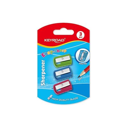 Ořezávátko KEYROAD Slim, 3ks blistr, plastové