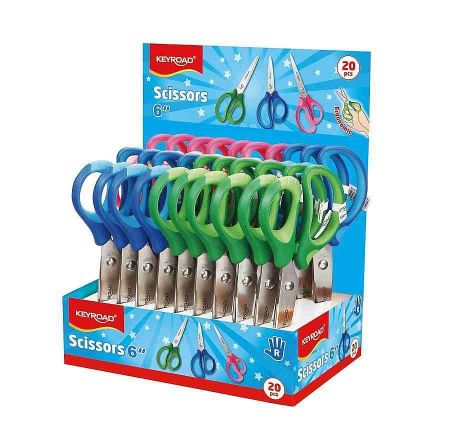 Školní nůžky KEYROAD Soft, 15cm, asort