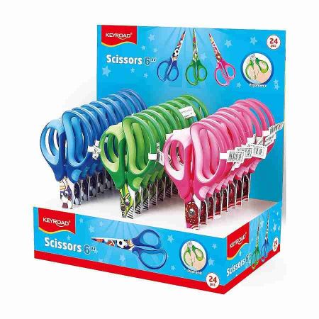Školní nůžky KEYROAD Tattoo Soft, 15cm, asort