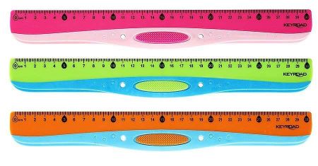 Pravítko KEYROAD 30cm, Easy liner, závěs, asort