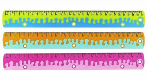 Pravítko KEYROAD 30cm, Coral, asort