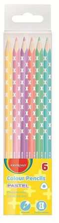 Pastelky KEYROAD Pastel trojhranné 6ks