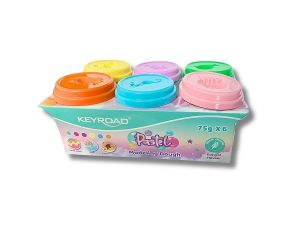 Modelovací hmota KEYROAD, 6 barev, 450g
