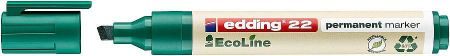 Permanentní popisovač EDDING EcoLine 22, zelený