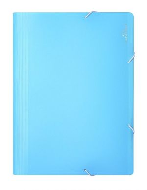 Desky na dokumenty CONCORDE s gumou A4, 13 kapes, pastel modrá