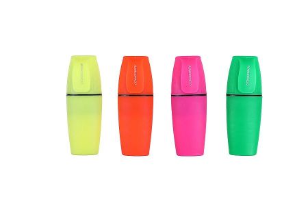 Sada zvýrazňovačů CONCORDE Mini Neon, 4ks blistr