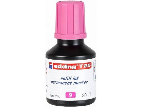 Permanentní inkoust EDDING T25, ružový