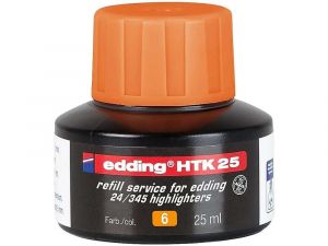 Inkoust do zvýraznovacu EDDING HTK 25, oranžový