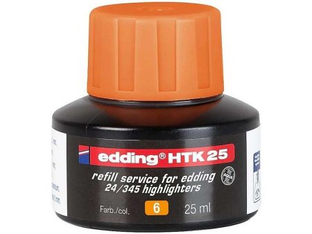 Inkoust do zvýraznovacu EDDING HTK 25, oranžový