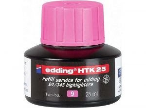 Inkoust do zvýraznovacu EDDING HTK 25, ružový