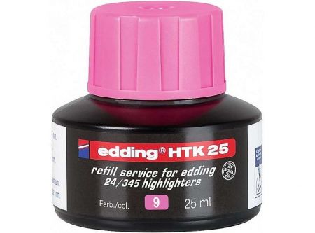 Inkoust do zvýraznovacu EDDING HTK 25, ružový