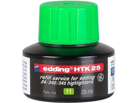 Inkoust do zvýraznovacu EDDING HTK 25, zelený