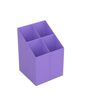 Stojánek na psací potreby ICO QUADRATE - fialový