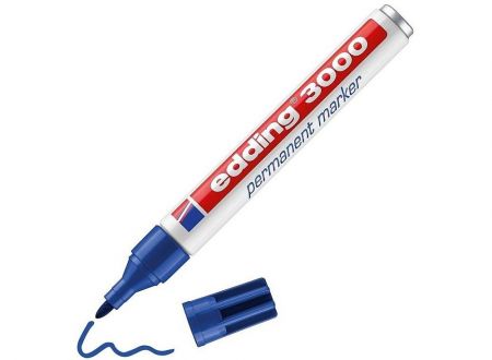 Permanentní popisovac EDDING 3000 modrý