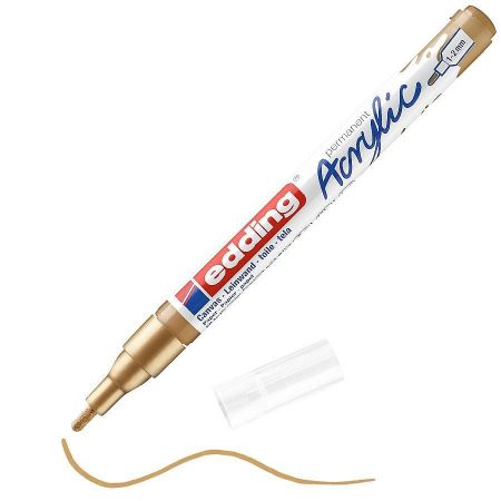 Akrylový popisovac EDDING 5300 F, zlatý