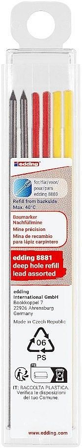 Náhradní tuhy EDDING 8881, barevné, 6 ks do remeslnické tužky 8880