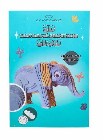 3D kartonová stavebnice CONCORDE Slon