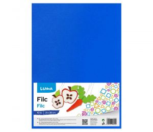 Filc A4 modrý tmavě LUMA, 10ks