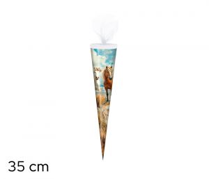 Kornout na sladkosti 35cm - Koně