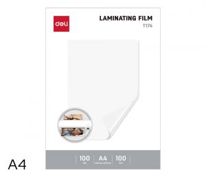 Laminovací fólie A4/100 mic, antistatická DELI ET174, 100ks