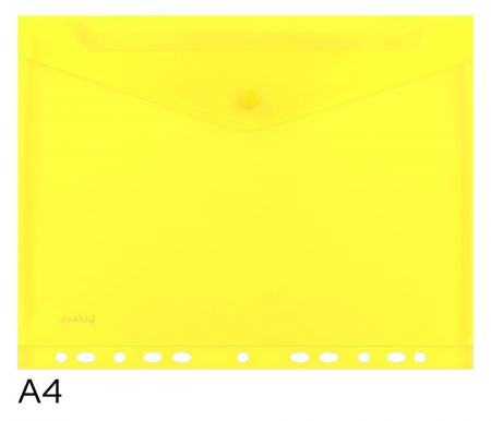 Obal spisový s klopou a drukem A4 EURO LUMA, žlutý