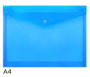 Obal spisový s klopou a drukem A4 rozšířený LUMA, modrý