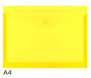 Obal spisový s klopou a drukem A4 rozšířený LUMA, žlutý