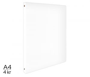 Pořadač LUMA A4 elegant 4 kroužkový bílý