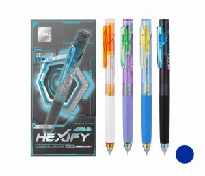 Propiska gelová HEXIFY DELI EG363-BL modrá